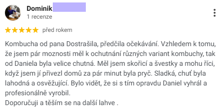Screenshot zákaznické recenze ANVIDA